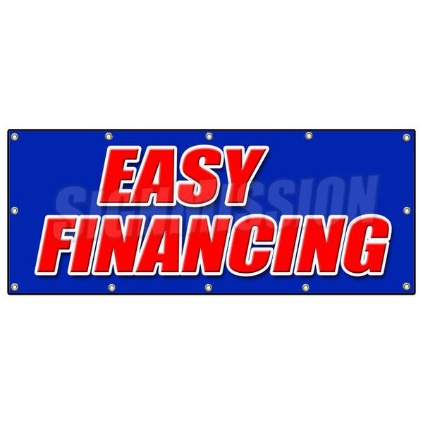 EASY FINANCING BANNER SIGN money cash credit finance payment bank